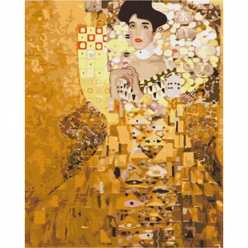 Adele Bloch-Bauer I. portréja (Gustav Klimt) - számfestő keretre feszítve (40x50cm)