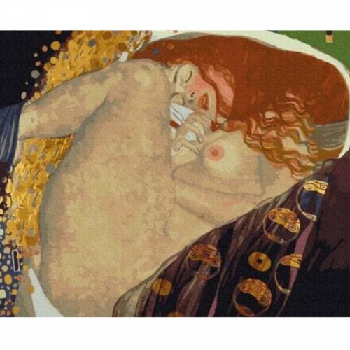 Danaë (Gustav Klimt) - számfestő keretre feszítve (40x50cm)