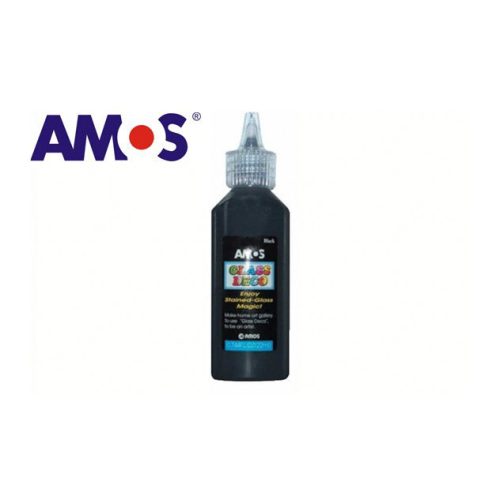 AMOS üvegmatrica festék 22ml, fekete kontúr