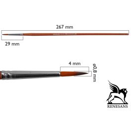 Ecset J1001R- 10/0 kör, hosszú nyelû, szintetikus
