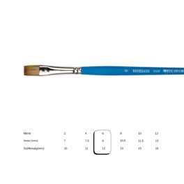Renesans lapos ecset, szintetikus mongúzimitáció J1099F-6