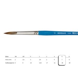 Renesans kör ecset, szintetikus mongúzimitáció J1099R-6