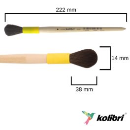 Moulder ecset no. 10 - műanyag hűvelyben - Kolibri 1110