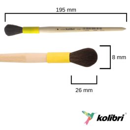 Moulder ecset no. 4 - műanyag hűvelyben - Kolibri 1110