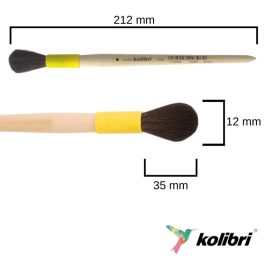 Moulder ecset no. 8 - műanyag hűvelyben - Kolibri 1110