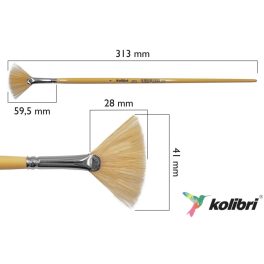 KOLIBRI legyező ecset, sörte no.3019/4