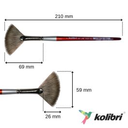 Ecset 3028SQI/6 legyező szintetikus Kolibri