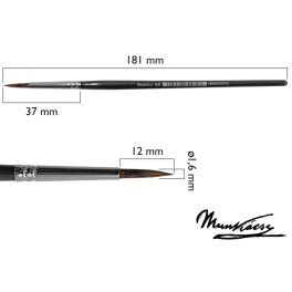 Munkácsy ecset, mókusszőr, tű M66-1