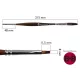 Ecset szintetikus, mongúz, lapos, 801/ No.6 - Borciani Bonazzi Unico