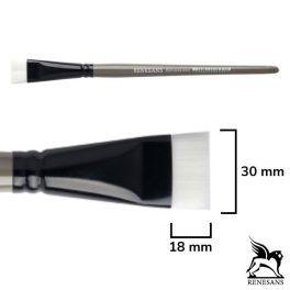 Renesans 8020 ecset szintetikus rövid sörtével, no.30