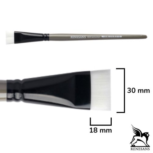 Renesans 8020 ecset szintetikus rövid sörtével, no.30