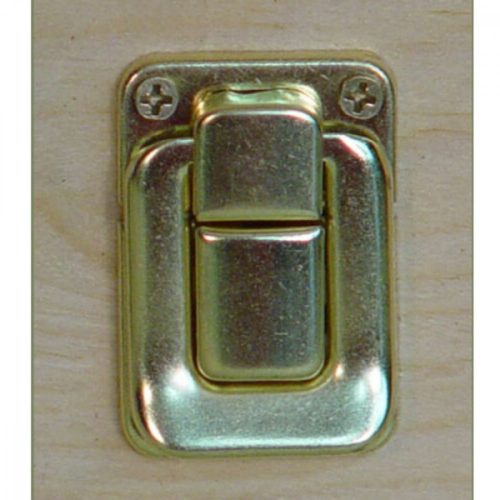 Doboz zár - szögletes, csavarokkal (5db/csg) - arany