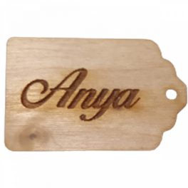   Natúr fa - "Anya" gravírozott scrapbook tábla 3x4,5cm