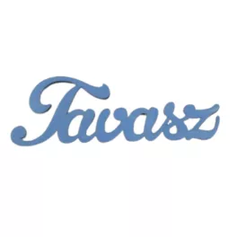 Fa "Tavasz" felirat 15cm - lenkék