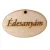 Natúr fa - "Édesanyám" gravírozott ovál tábla 2,5x4cm
