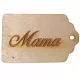 Natúr fa - Scrapbook kisérő táblák "Mama" 3x4,5cm