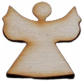 Fa angyal natúr 2x3cm 30db/csomag