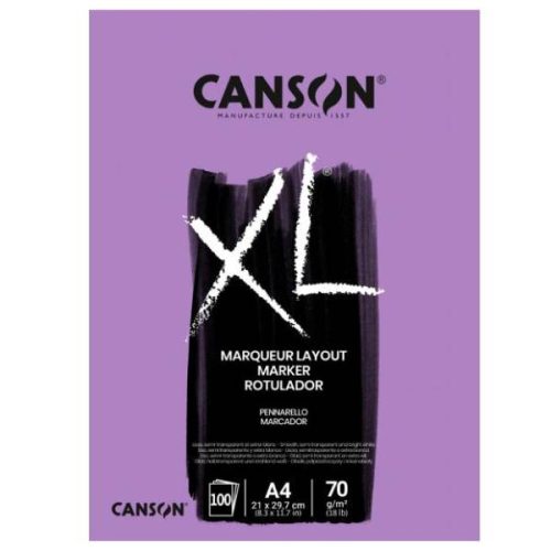 CANSON XL MARKER, marker-tömb, ragasztott, 70g/m2, 100 lap, A4
