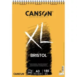   Canson XL Bristol rajztömb 180g - A3 spirálkötéses 50 ív