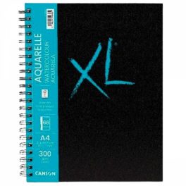   CANSON Books XL Akvarellkönyv spirálkötött, 300g/m2, 68
oldal, A4