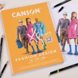   CANSON "XS'Mart Fashion" vázlattömb A4 180g/30ív