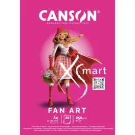   CANSON "XS'Mart Fan Art" vázlattömb A4 250g/20ív