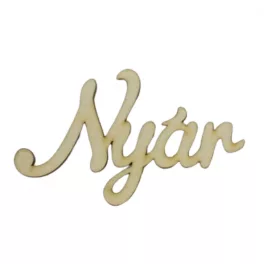 Natúr fa - "Nyár" felirat 10cm
