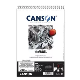   Canson "The Wall" marker tömb 200g/m2, 30 ív, 21 x 29,7 cm