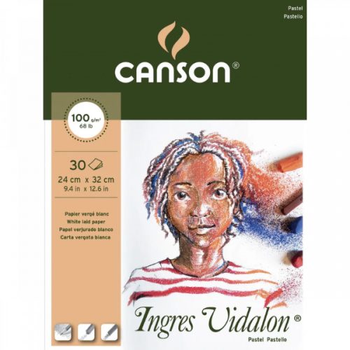 Canson Ingres Vidalon rajzpapír tömb 100g, 24x32cm, 30 lap 