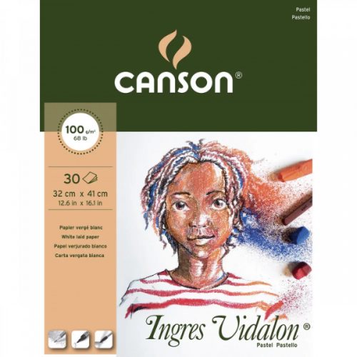 Canson Ingres Vidalon rajzpapír tömb 100g, 32x41cm, 30 lap 