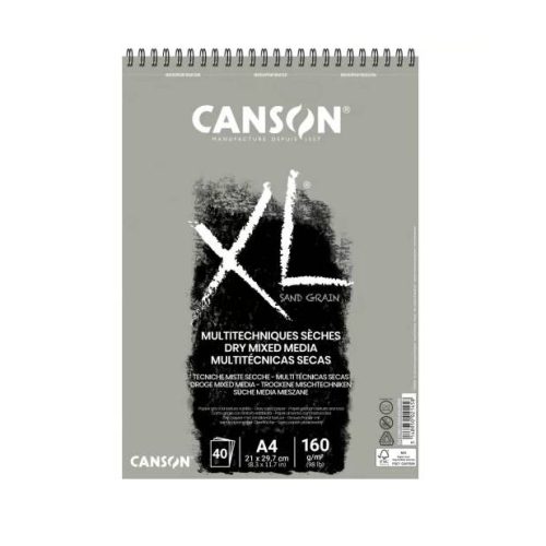 Canson "XL" Sand Grained A4 pasztellpapír-tömb, 40lap