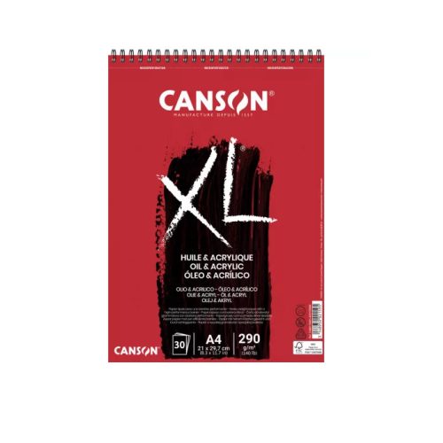 Canson "XL" Olaj-akril tömb, A4, 30lap
