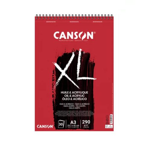 Canson "XL" Olaj-akril tömb, A3, 30lap