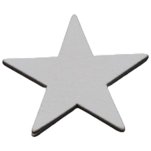 Fa csillag fehér 4,5cm 20db/csg