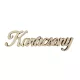 Fa "Karácsony" felirat 10cm - natúr