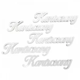 Fa "Karácsony" felirat 10cm - fehér