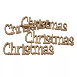 Fa Christmas felirat 15cm - natúr