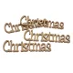 Fa Christmas felirat 15cm - natúr