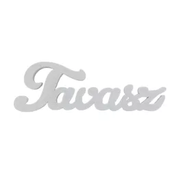 Fa "Tavasz" felirat 15x5cm - fehér