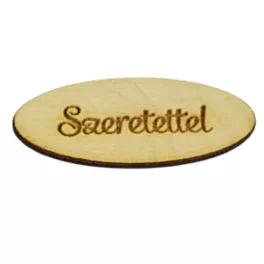 Natúr fa - "Szeretettel" ovál tábla 2x4,9cm