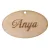 Natúr fa -"Anya" ovál tábla 2,5x4cm 
