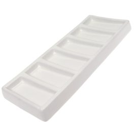 Paletta porcelánból akvarellhez méret: 200x60x20mm