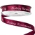 "Boldog Karácsonyt" szatén szalag, burgundy 12mmx20m