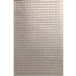 Öntapadós gyöngy, gyöngyház fehér 3mm - 667db/csg
