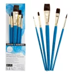 Daler Rowney Simply ecsetkészlet 5db-os teveszőr, rövid nyéllel