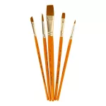 Daler Rowney Simply ecsetkészlet 5db-os szintetikus, rövid nyéllel