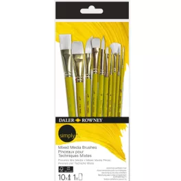 Daler-Rowney SIMPLY mixed media ecsetkészlet 10db