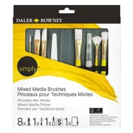   Daler Rowney Simply univerzális ecsetkészlet 10 db – vegyes technikához