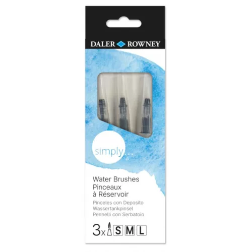 Daler-Rowney SIMPLY víztartályos ecsetkészlet 3 db (S–M–L)