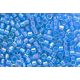 Delica gyöngy 11/0, DB0177, átlátszó tenger kék AB, 4g
